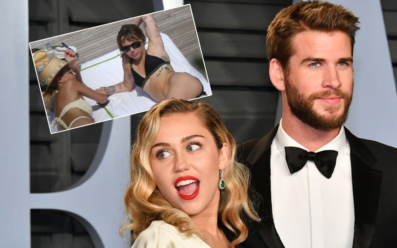 Miley Cyrus Bir Kadinla Opusurken Yakalandi Kocasindan Bosanir Bosanmaz Aldatti Internet Haber