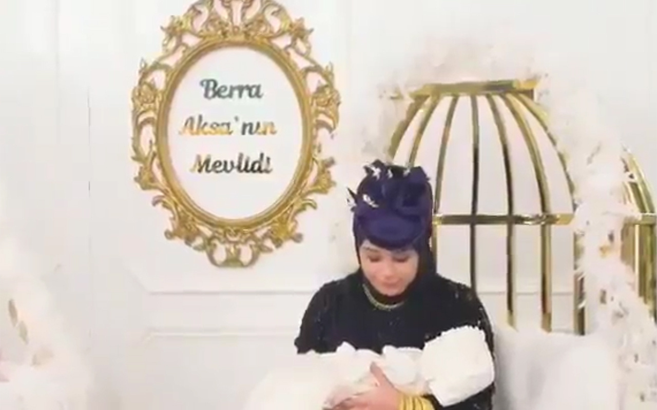 Büşra Nur Çalar ve eski müşavir eşinin olay bebek mevlidi videosu