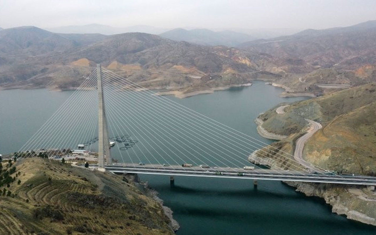 6 sene önce yapımına başlanan Kömürhan Köprüsü tamamlandı işte son hali