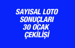 Sayısal Loto sonuçları 30 Ocak çekilişi MPİ bu hafta...
