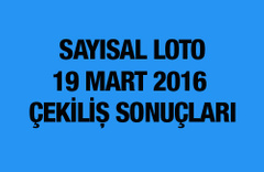 Sayısal Loto sonuçları 19 Mart çekilişi MPİ bu hafta...
