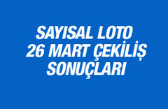 Sayısal Loto 26 Mart sonuçları MPİ çekilişinde...
