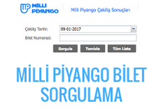 Milli Piyango bilet sorgulama 9 ocak çekilişi