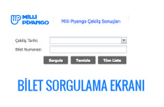 19 Ocak 2017 çekilişi Milli Piyango bilet sorgulama