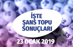 Şans Topu çekiliş sonuçları 23.01.2019