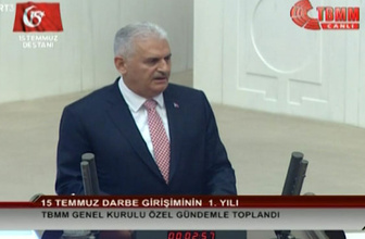 Başbakan Yıldırım'dan '15 Temmuz' konuşması