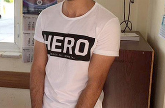 Erzurum'da 'Hero' yazılı tişört giyen 2 kişiye gözaltı