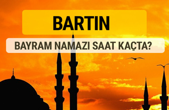 Bartın Kurban bayramı namazı saati - 2017