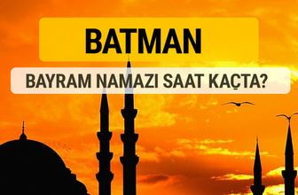Batman Kurban bayramı namazı saati - 2017