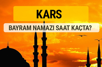 Kars Kurban bayramı namazı saati - 2017