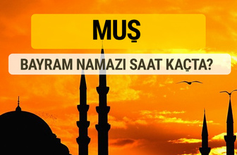 Muş Kurban bayramı namazı saati - 2017