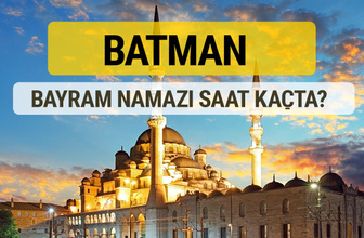 Batman bayram namazı saat kaçta 2 rekat nasıl kılınır?