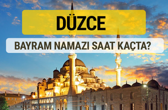 Düzce bayram namazı saat kaçta 2 rekat nasıl kılınır?
