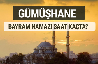Gümüşhane bayram namazı saat kaçta 2017 ezan vakti