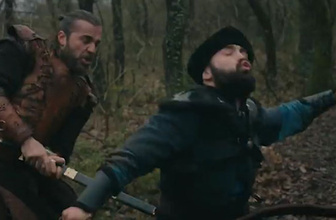 Diriliş Ertuğrul 112. bölüm nefes kesen pusatsız dövüş sahnesi