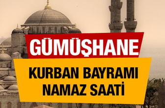 Gümüşhane Kurban bayramı namaz saati : 06:19
