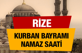 Rize Kurban bayramı namaz saati : 06:14