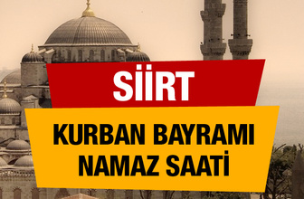 Siirt Kurban bayramı namaz saati : 06:12