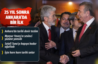 Ankara'da bir devir sona erdi Mansur Yavaş artık Belediye Başkanı