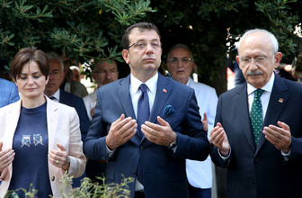 Kılıçdaroğlu ve İmamoğlu'ndan ilk İBB başkanının kabrine ziyaret