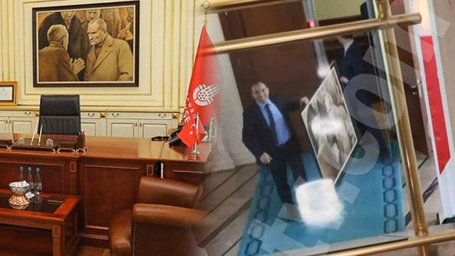 İmamoğlu'nun mazbatası alındıktan sonra indirilmişti! İşte o Atatürk tablosunun akıbeti