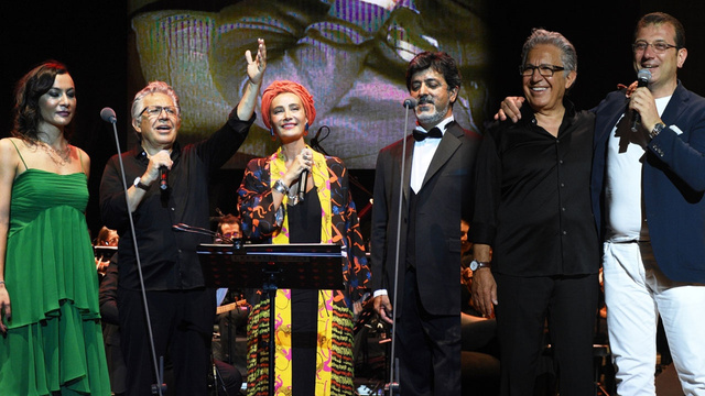 Zülfü Livaneli konserine ünlü akını! İBB başkanı Ekrem İmamoğlu da oradaydı
