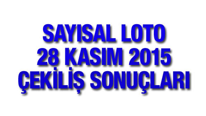 Sayısal Loto sonuçları 28 Kasım çekilişi MPİ bu hafta...