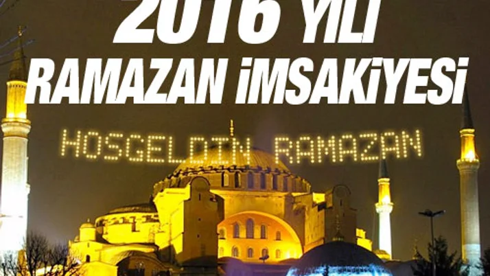 Imsakiye 2016 Iftar Sahur Saatleri Ezan Vakitleri Internet Haber
