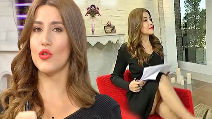 Güzel sunucu Merve Yıldırım'dan yürek hoplatan frikik ...