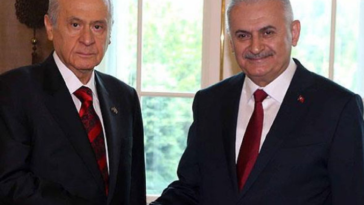 Başbakan Yıldırım ve Bahçeli'den sürpriz buluşma