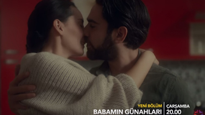 Babamın Günahları 2.bölüm fragmanı Yeşim ve Ozan dudak dudağa