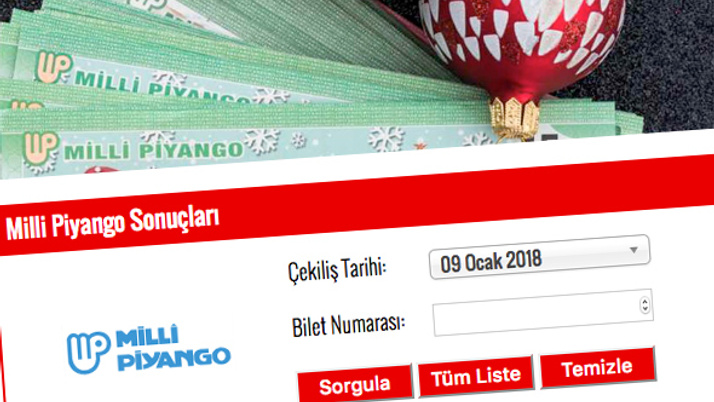 19 Ocak 2018 Milli Piyango tam listesi MPİ sorgu ekranı