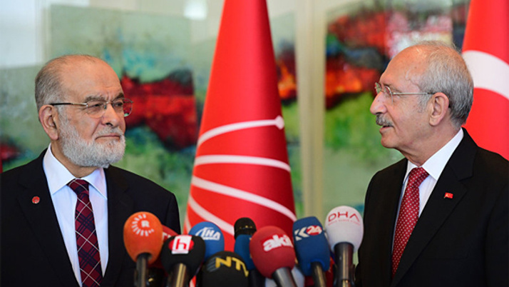 CHP ile Saadet ittifak için bir araya geliyor