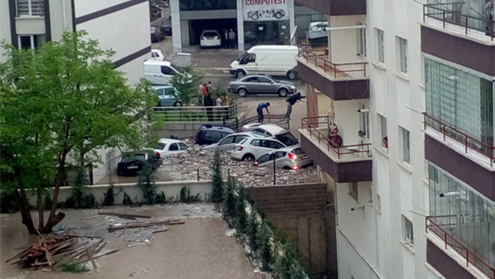 Ankara'dan korkutan afet görüntüleri
