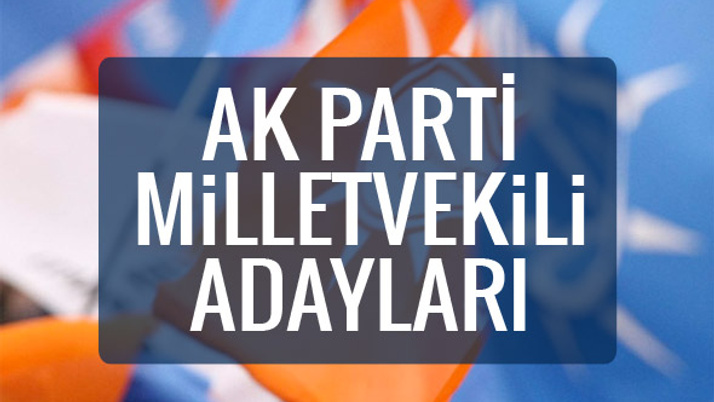 AK Parti milletvekili adayları 2018 listesi