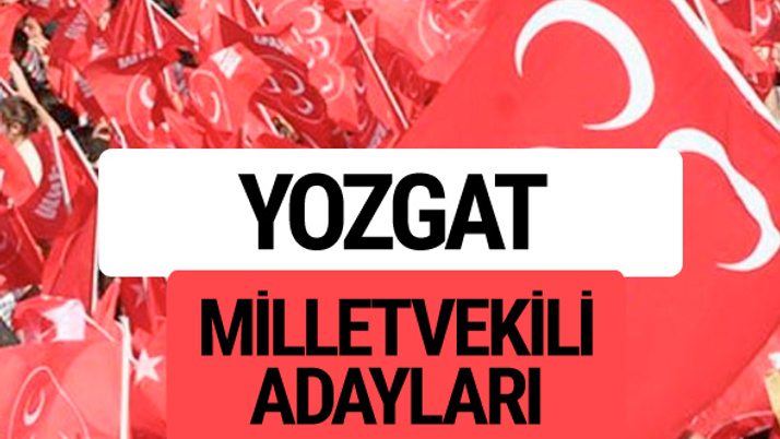 MHP Yozgat milletvekili adayları 2018 YSK kesin listesi