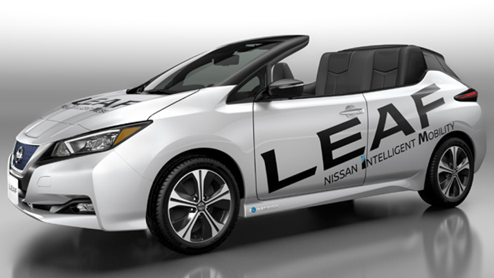 Nissan çevreci otomobili LEAF'in Open Car versiyonunu tanıttı
