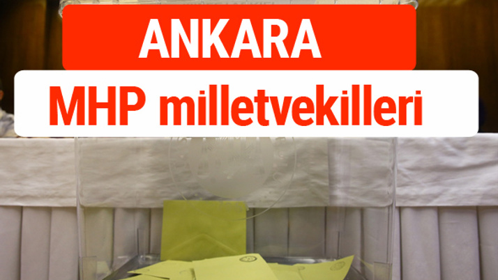 MHP Ankara Milletvekilleri 2018 -27. Dönem listesi