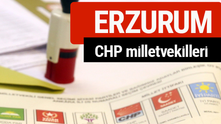 CHP Erzurum Milletvekilleri 2018 - 27. dönem Erzurum listesi