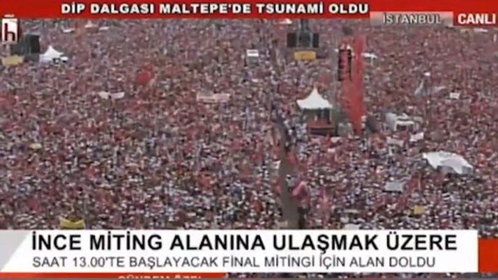 Erdoğan İnce'nin Maltepe mitinginden 2 puan çıkardı