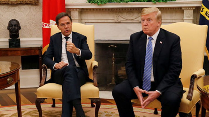 Hollanda Başbakanı, canlı yayında Trump'ın sözünü kesti!