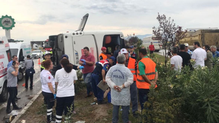 Otobüs devrildi! Ölü ve yaralılar var