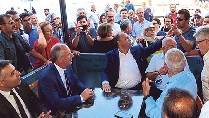 İzmir'de Muharrem İnce'ye şok tepki!
