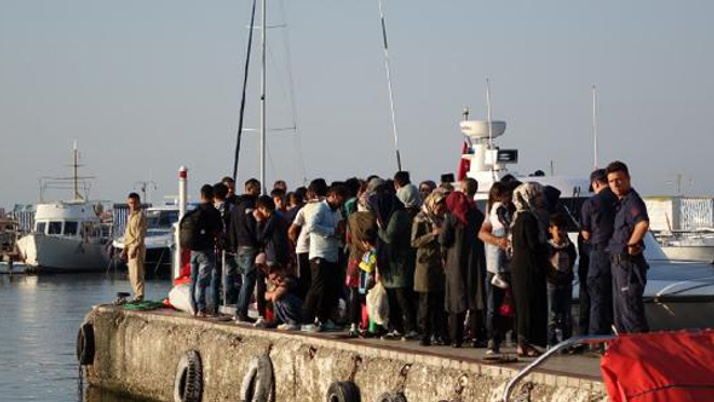 Çanakkale'de 116 kaçak göçmen yakalandı