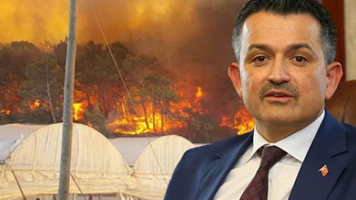 Bakan Pakdemirli'den flaş yangın açıklaması