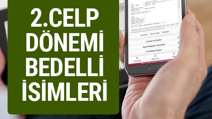 E devlet ikinci celp dönemi bedelli isimleri - 6 Ekim'de askere gidecekler