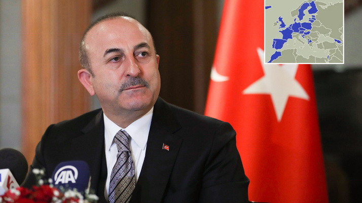 Mevlüt Çavuşoğlu skandal haritayı Pompeo'ya sordu