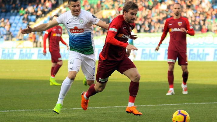 Rizespor-Kayserispor maçının cezaları belli oldu