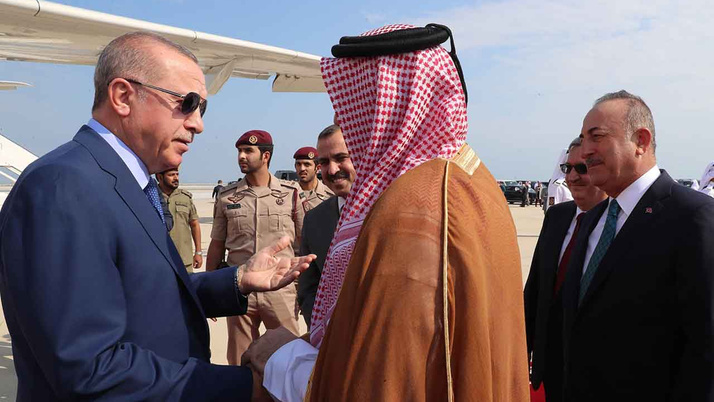 Cumhurbaşkanı Erdoğan'ın Katar Emiri Al Sani görüşmesi ...