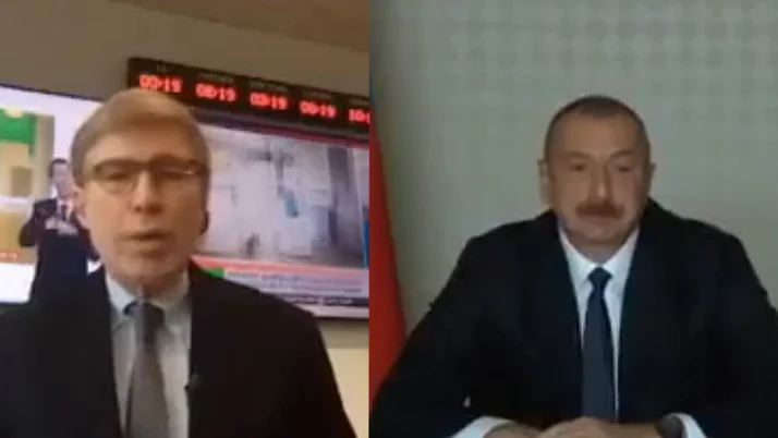 Aliyev, "Türkiye sizi savaşa zorluyor" diyen ABD'li muhabire öyle bir yanıt verdi ki...